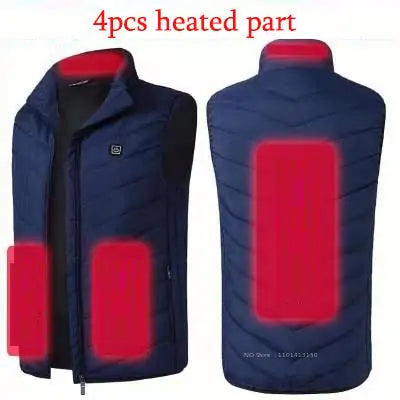 Camouflage Heated Vest Winter Sports Construction Outdoor Wear