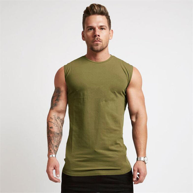 Gym Workout Sleeveless Shirt Muscle T-Shirt Exercise Tank Top NEW