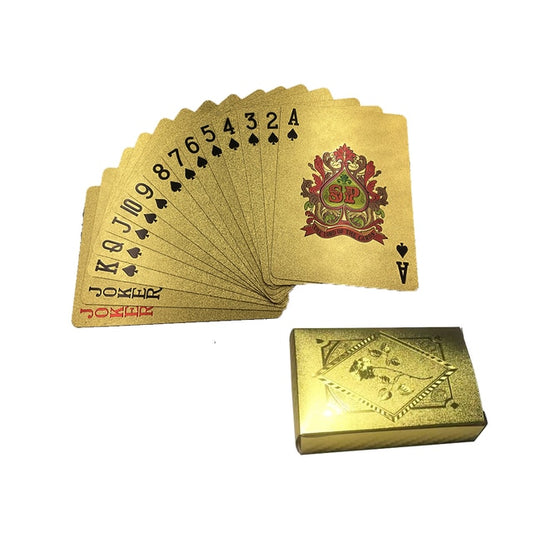 Deck Of Poker Cards, Water Resistant, Red or Blue on Black, Square, Ray, and Rose Gold Leaf NEW