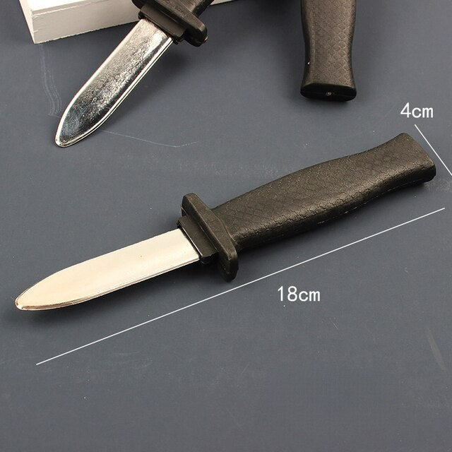 Fake Knife Spoof Prop Novelty Simulate Stabbing Costume Accessory Cosplay April Fools Halloween NEW