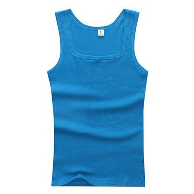 Men's Soft Cotton Tank Top Workout Muscle Shirt NEW