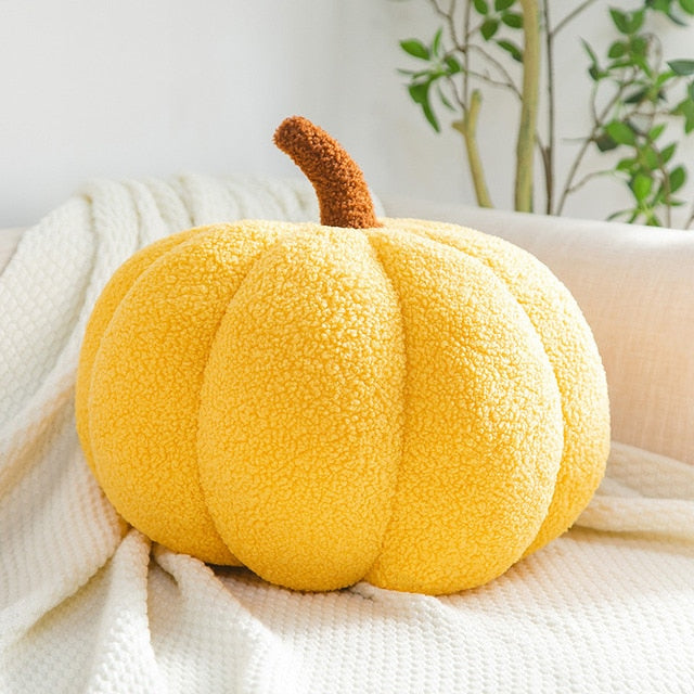 Stuffed Pumpkin Pillow Toy Halloween & Autumn Fall Harvest Decor NEW