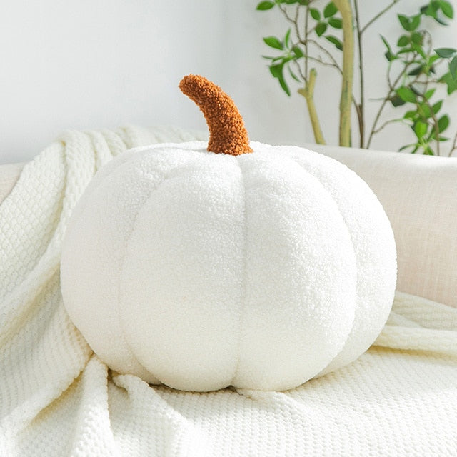 Stuffed Pumpkin Pillow Toy Halloween & Autumn Fall Harvest Decor NEW