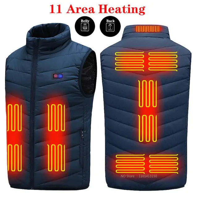 Camouflage Heated Vest Winter Sports Construction Outdoor Wear