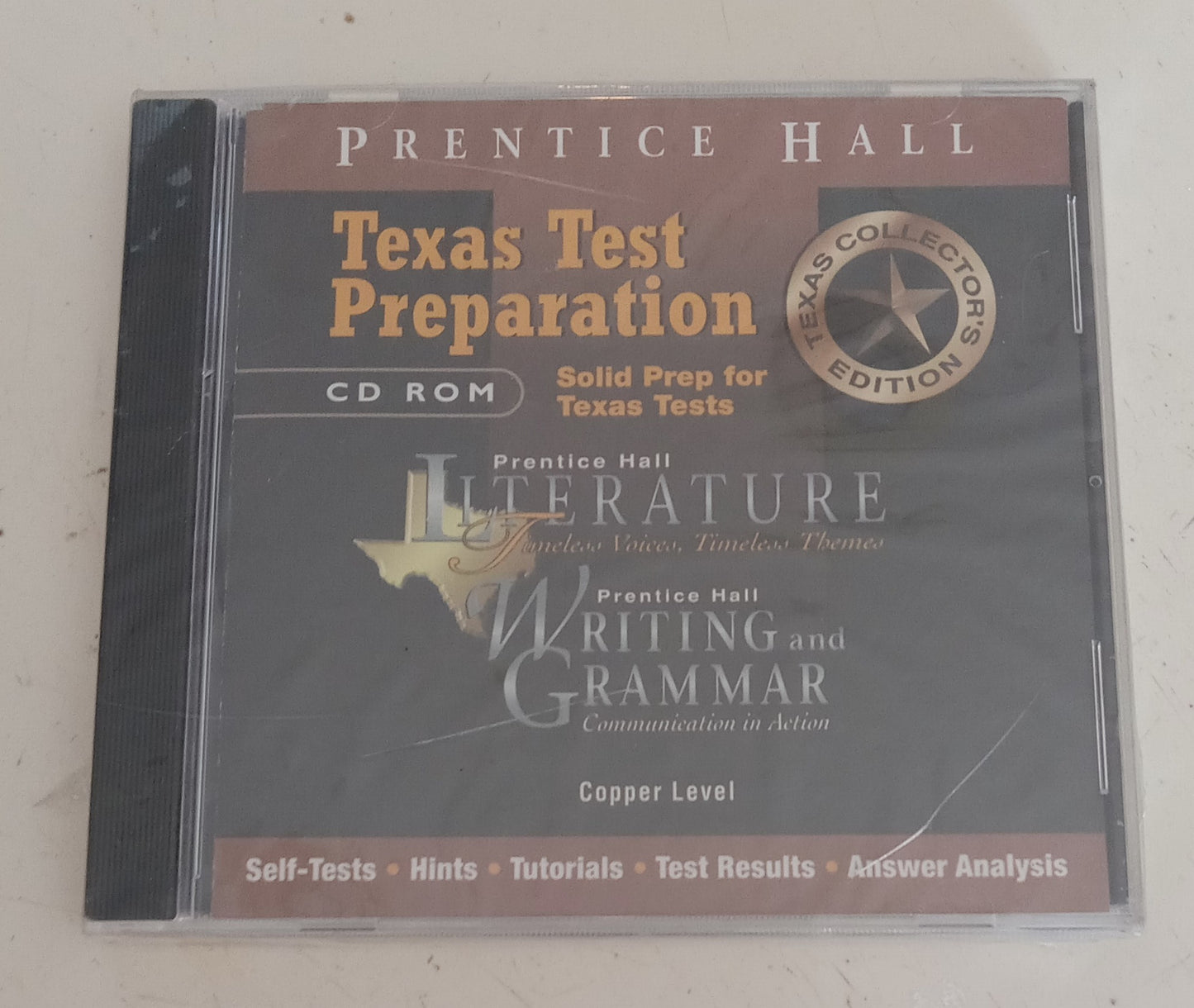 Prentice Hall Literature, Writing & Grammar Texas Test Preparation Solid Prep for Tests, Copper Level CD ROM, NEW