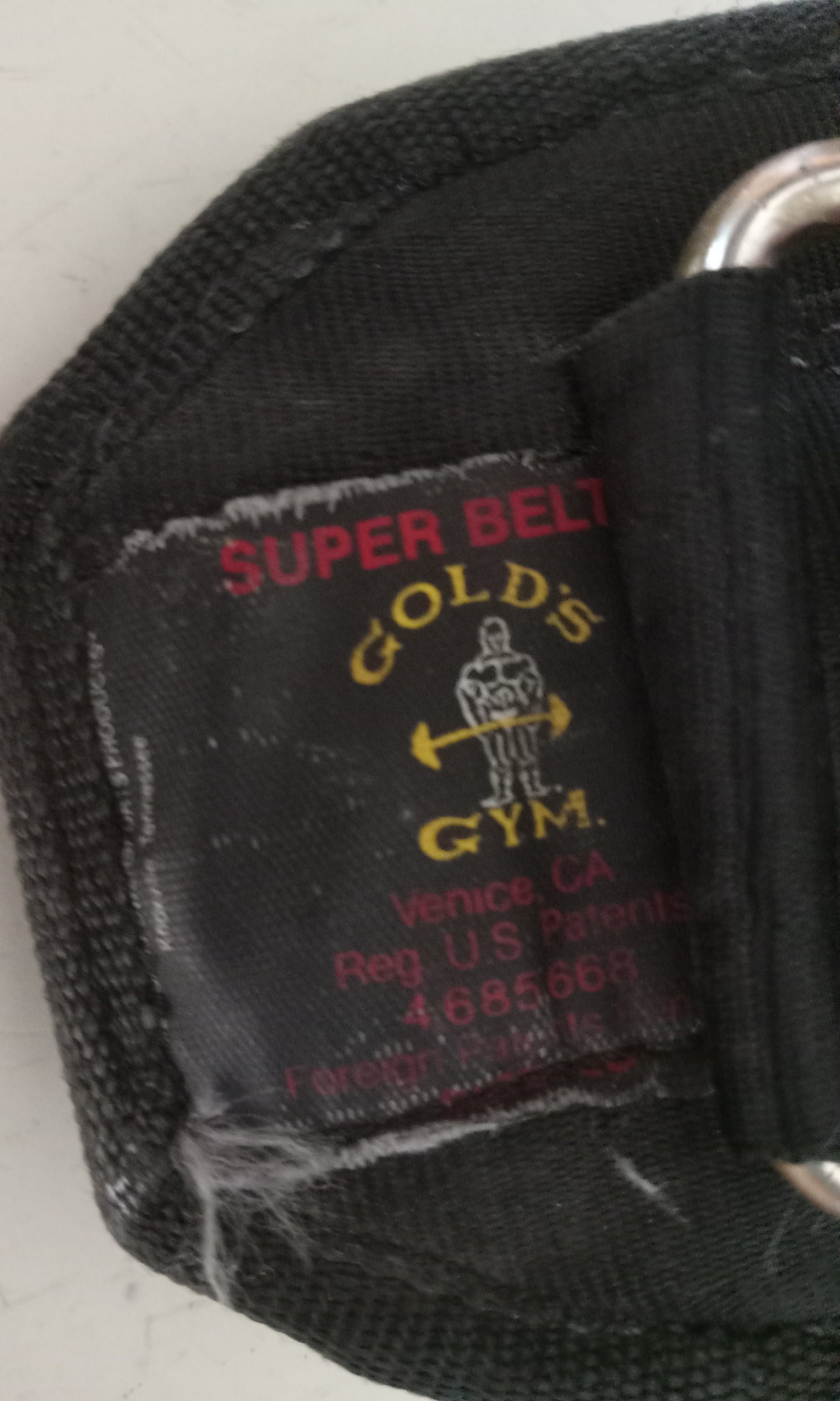 Super Belt Gold's Gym Adjustable Weight Training Belt Heavy Duty Canvas, Waist: 38"-48", USED