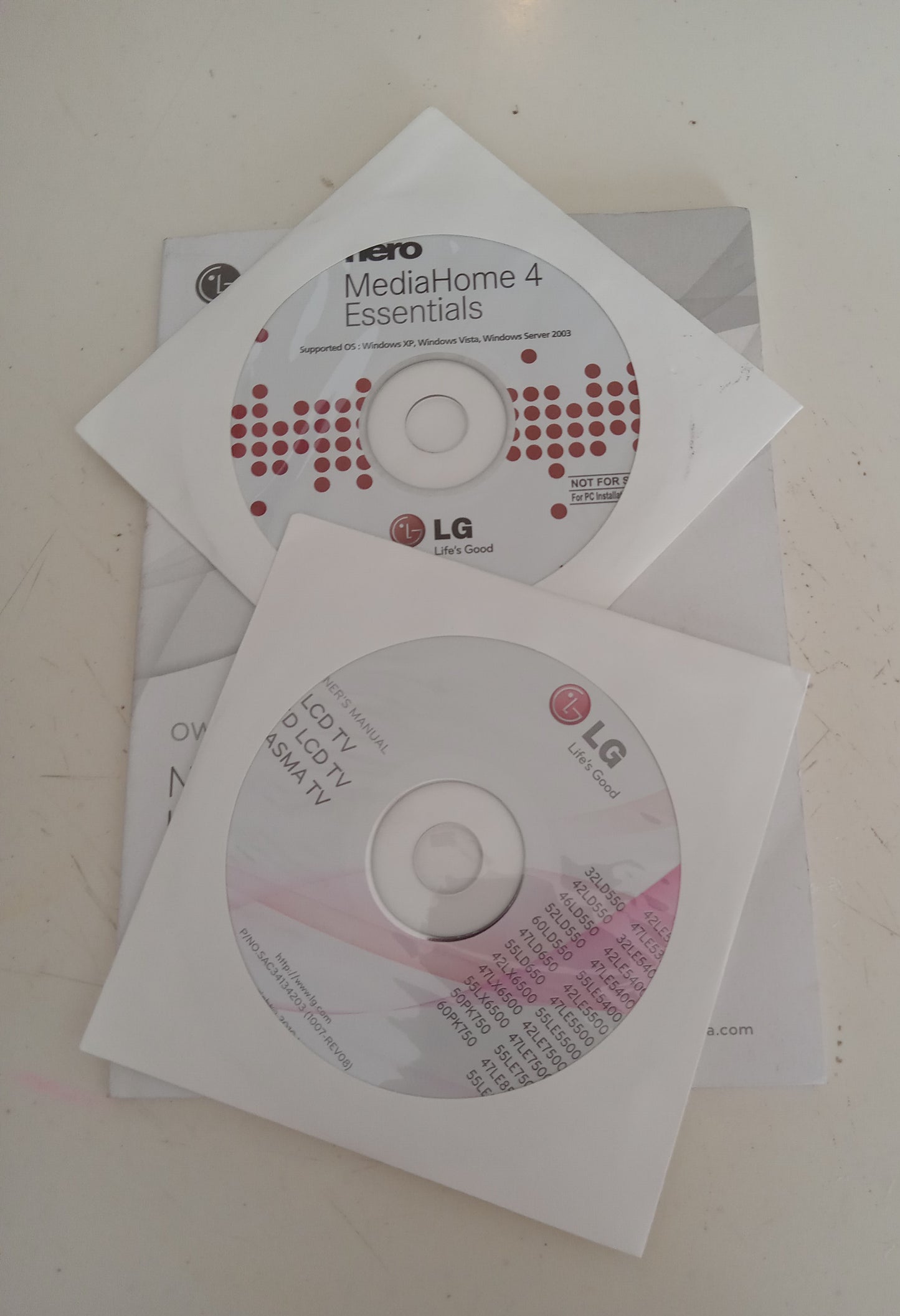 LG Owner's Manual for Network Blu-Ray Disc Home Theater System +2 CDs (Media Home 4 Essentials), NEW