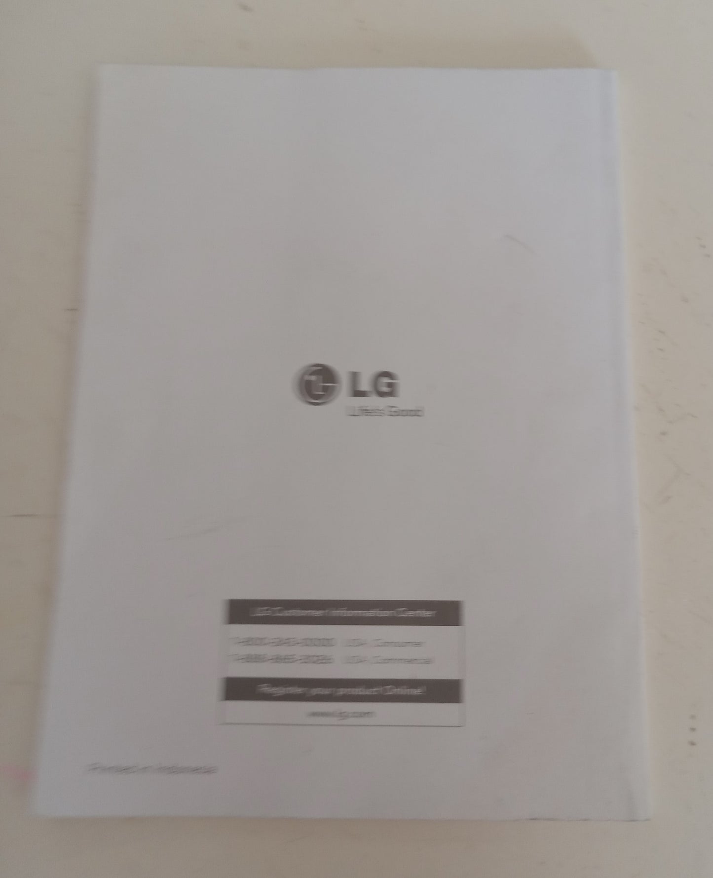 LG Owner's Manual for Network Blu-Ray Disc Home Theater System +2 CDs (Media Home 4 Essentials), NEW