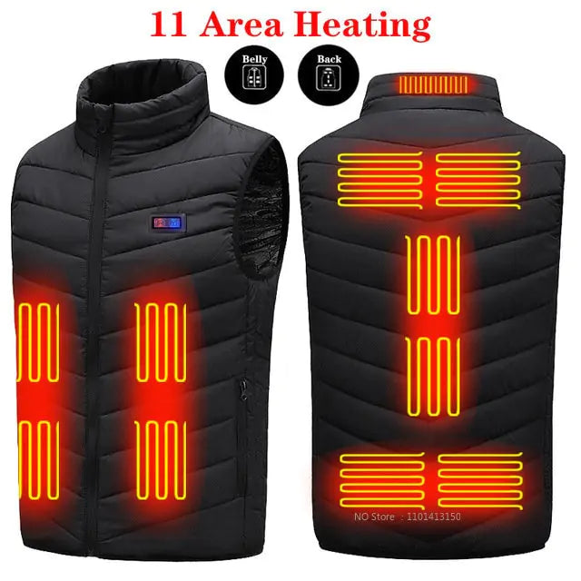 Camouflage Heated Vest Winter Sports Construction Outdoor Wear