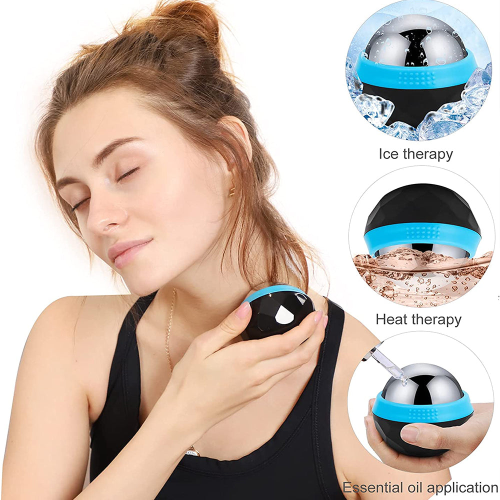 Massage Roller Ball Targeted Cold Therapy Removable Free-Rolling Freezable NEW