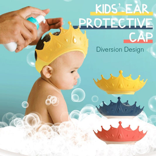 Adjustable Baby Shower Cap, Bath Crown, No Soap in Eyes/Ears/Face NEW