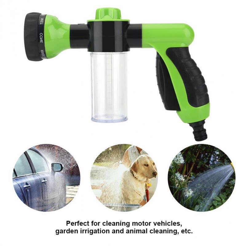 8 in 1 Pressure Hose Spray Gun Auto Car Wash Driveway Cleaning NEW AMB