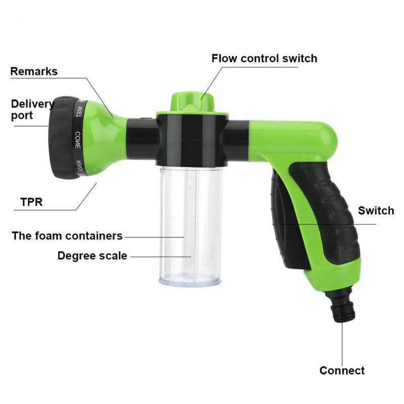 8 in 1 Pressure Hose Spray Gun Auto Car Wash Driveway Cleaning NEW AMB