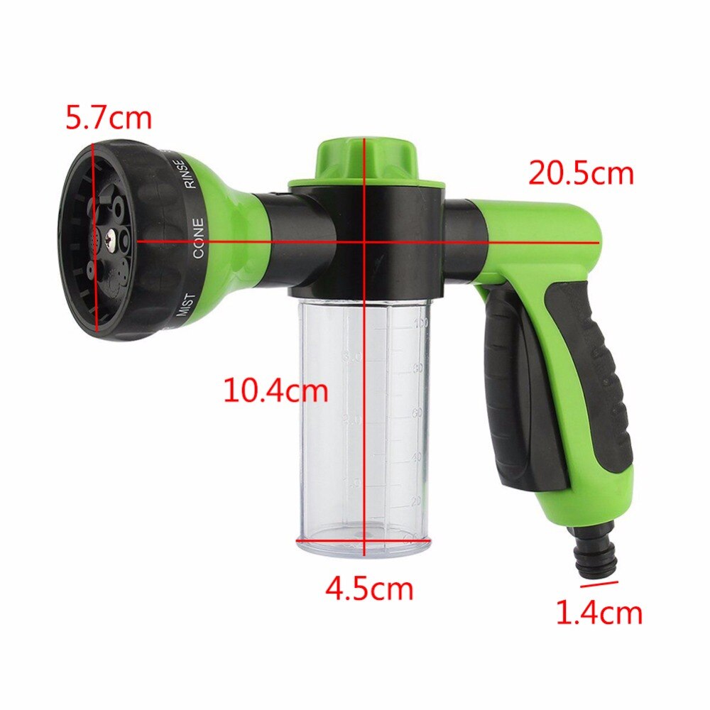 8 in 1 Pressure Hose Spray Gun Auto Car Wash Driveway Cleaning NEW AMB