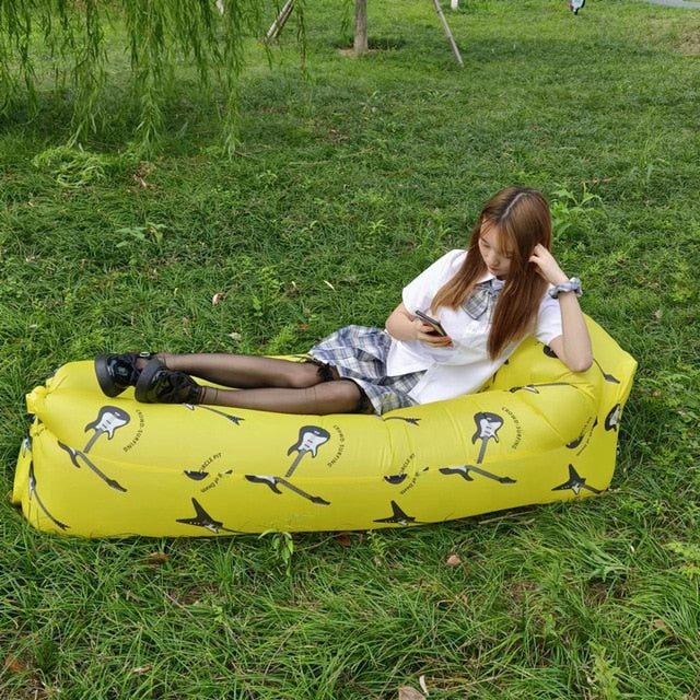 Inflatable Sofa Bed Comfort Lounger Anti-deflation Tech, Rip-Stop, Waterproof, Beach, Camping NEW