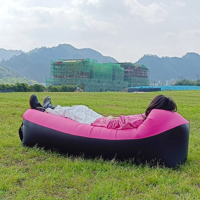 Inflatable Sofa Bed Comfort Lounger Anti-deflation Tech, Rip-Stop, Waterproof, Beach, Camping NEW