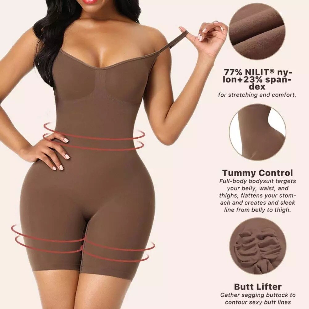 Women Bodysuit Slimming Waist Trainer Body Shaping Shapewear Underwear Leotards NEW