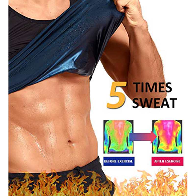 Workout Neoprene Sweat Sauna Tank Top Exercise Shirt Increase Calorie Burn NEW