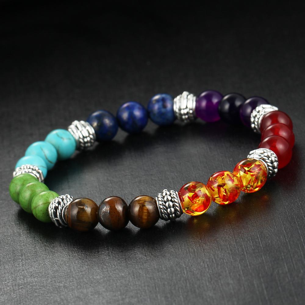 Align Yourself 7 Chakra Healing Crystals Bracelet NEW