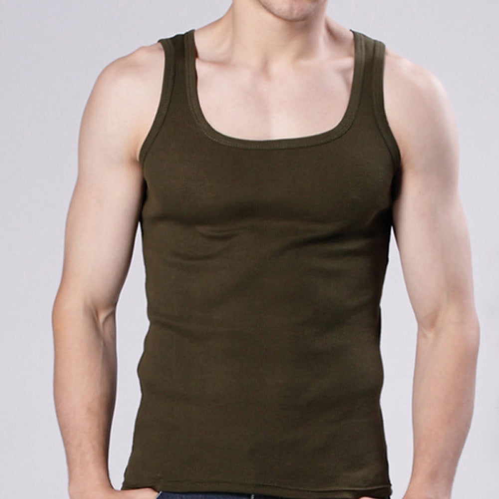 Men's Soft Cotton Tank Top Workout Muscle Shirt NEW