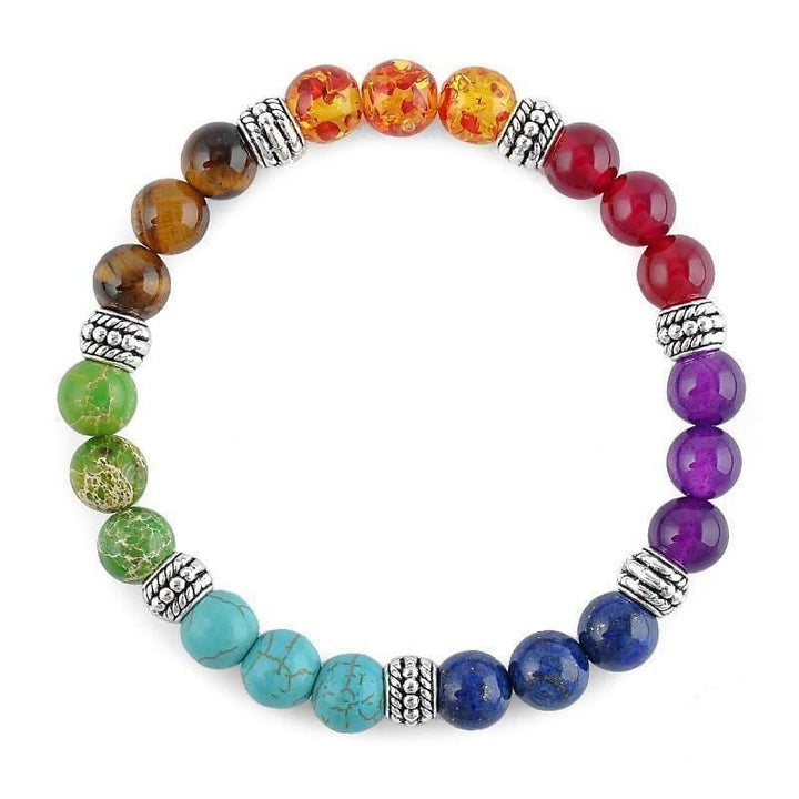 Align Yourself 7 Chakra Healing Crystals Bracelet NEW