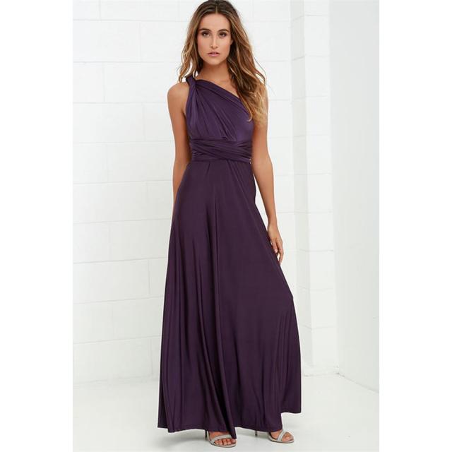 Long Wrap Formal Dress Bridesmaid Elegant Beautiful Show Stopping Many Colors To Choose From NEW