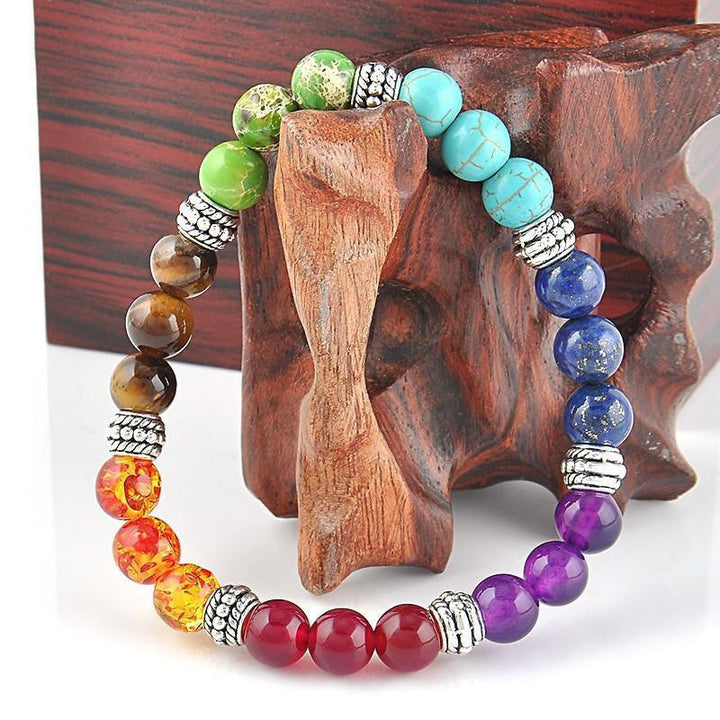 Align Yourself 7 Chakra Healing Crystals Bracelet NEW