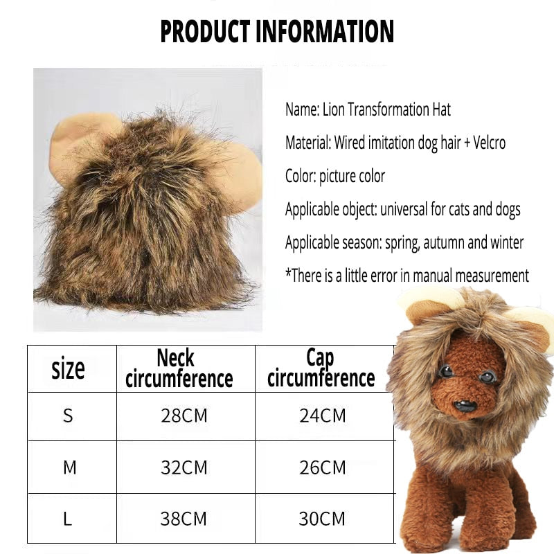 Lion Mane Cat Halloween Costume NEW