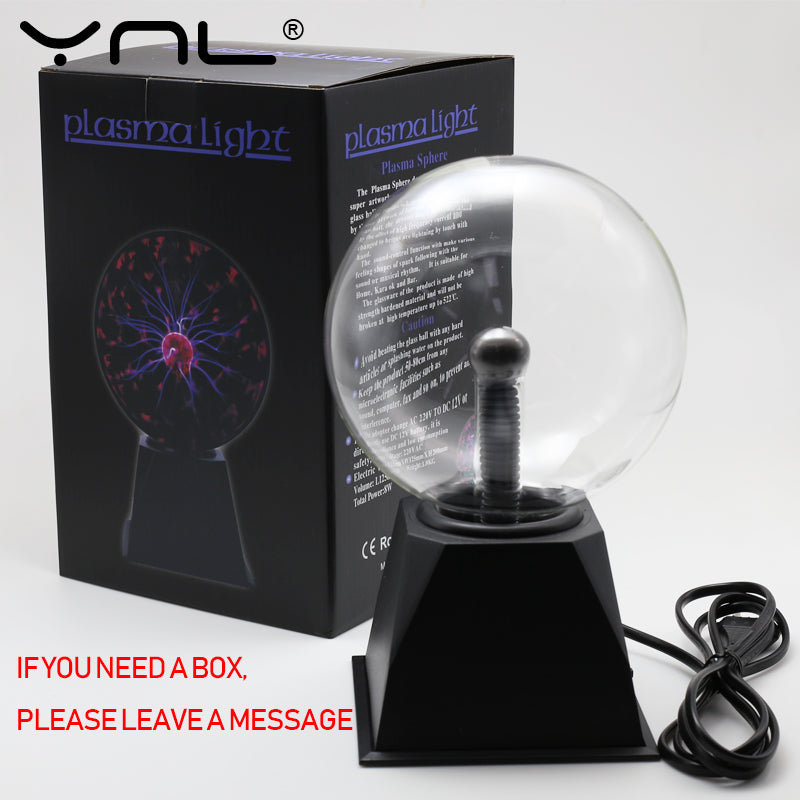 Magic Crystal Plasma Lightning Ball Globe Touch Lamp Currents Enchantment Novelty NEW