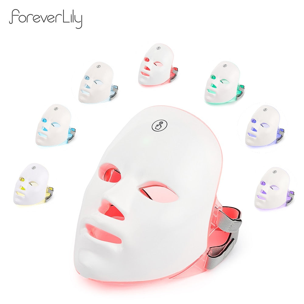 Facial LED Mask Skin Care Anti-Wrinkle Beauty Product Advanced Photon Therapy Rejuvenate Tighten Pores NEW