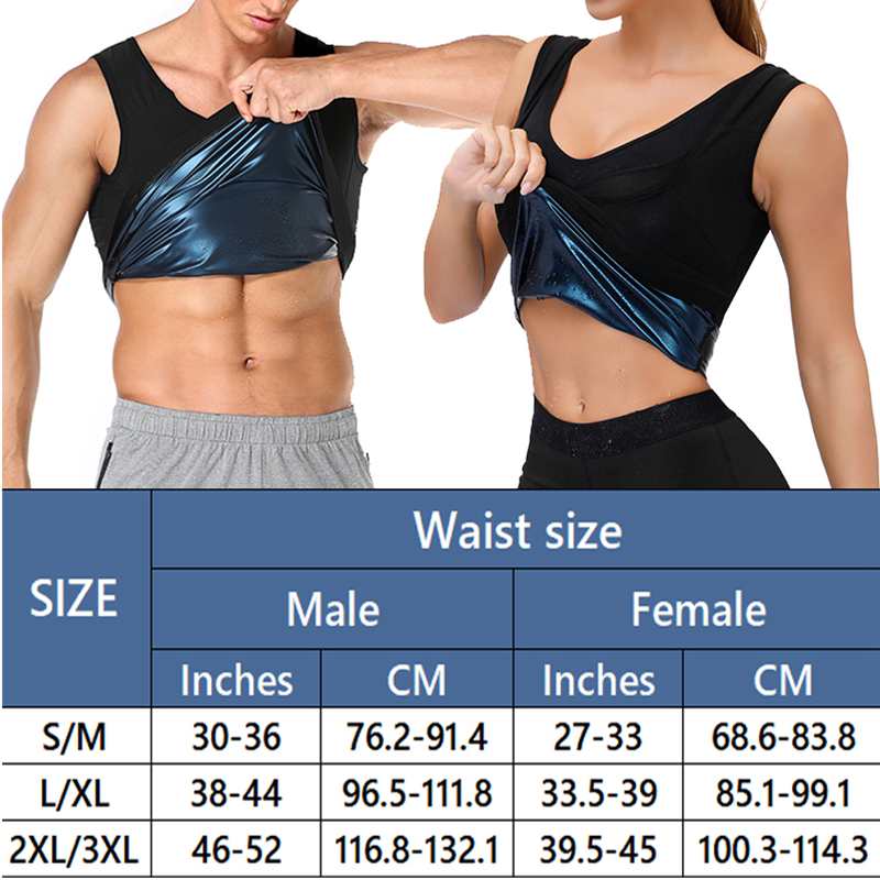 Workout Neoprene Sweat Sauna Tank Top Exercise Shirt Increase Calorie Burn NEW