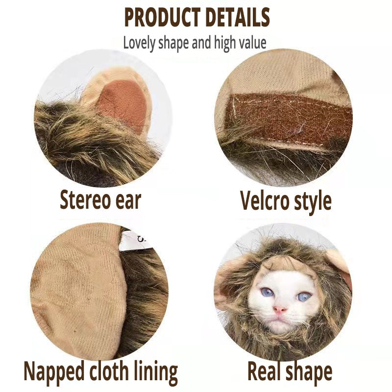 Lion Mane Cat Halloween Costume NEW