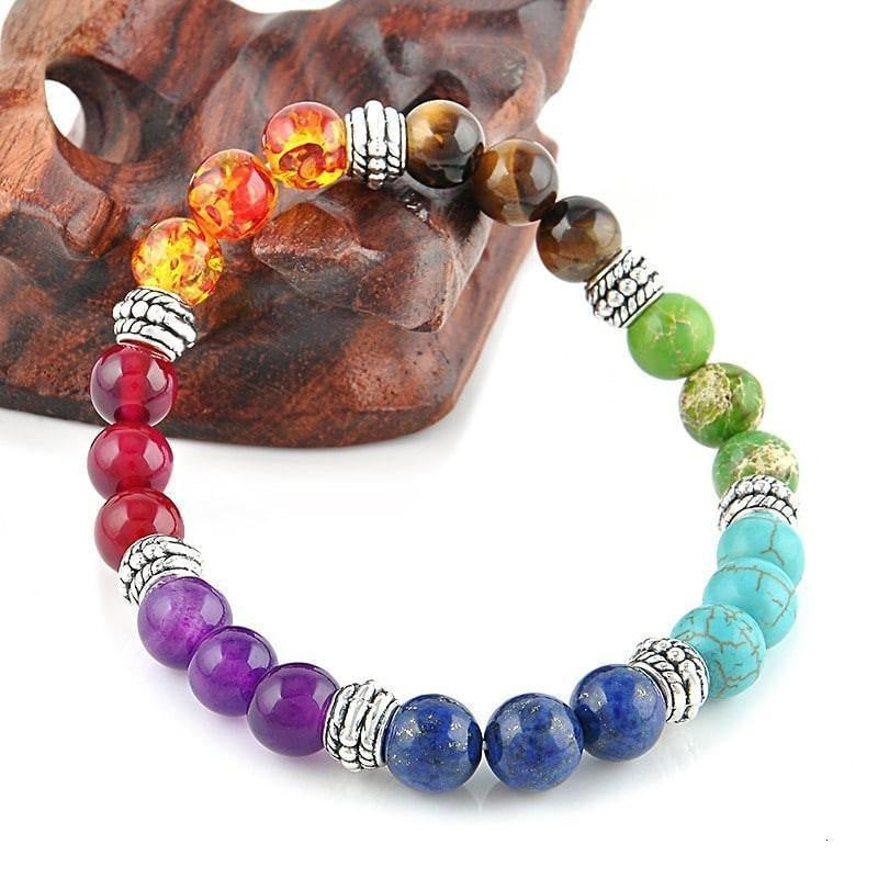 Align Yourself 7 Chakra Healing Crystals Bracelet NEW