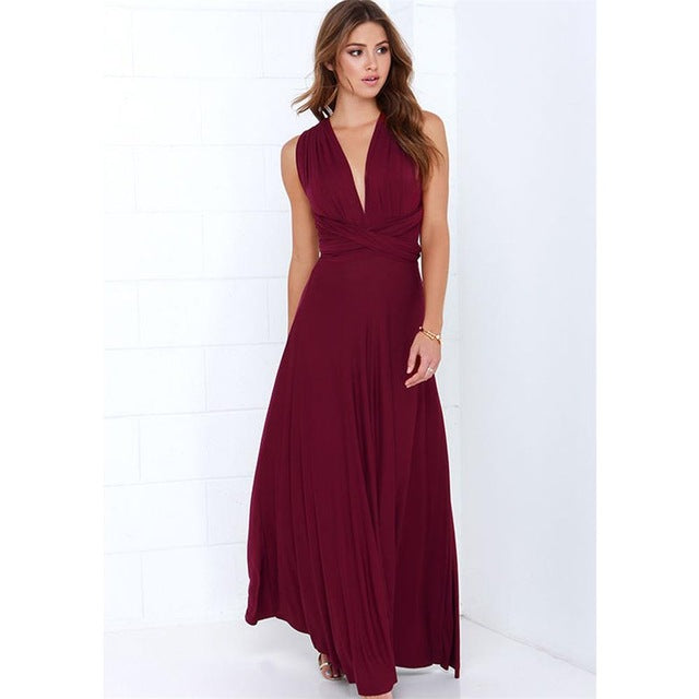 Long Wrap Formal Dress Bridesmaid Elegant Beautiful Show Stopping Many Colors To Choose From NEW