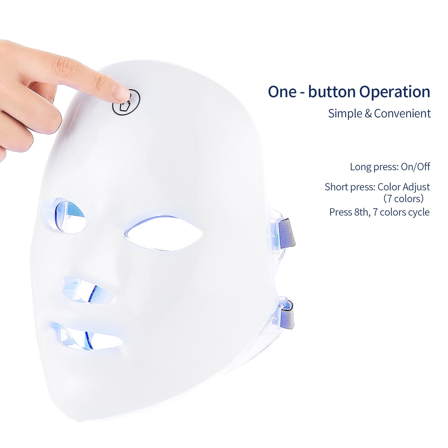 Facial LED Mask Skin Care Anti-Wrinkle Beauty Product Advanced Photon Therapy Rejuvenate Tighten Pores NEW